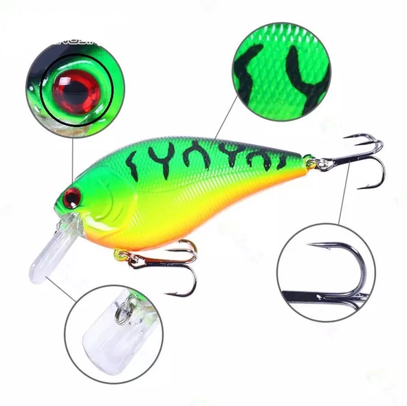 Fisher Bear Big Crazy 8 cm 15 gr Suni Yem - Resim 5