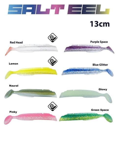 Fujin Salt Eel Body 13cm x3 Silikon Yem Gövde ürün görseli 1
