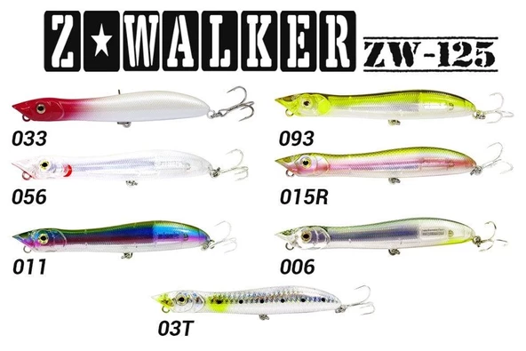 Fujin Z-Walker 125mm 18gr Su Üstü Maket Balık ürün görseli 1