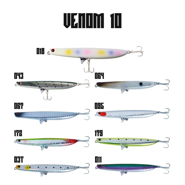 Fujin Venom 10 cm 10,5gr Su Üstü Maket Balık ürün görseli 1