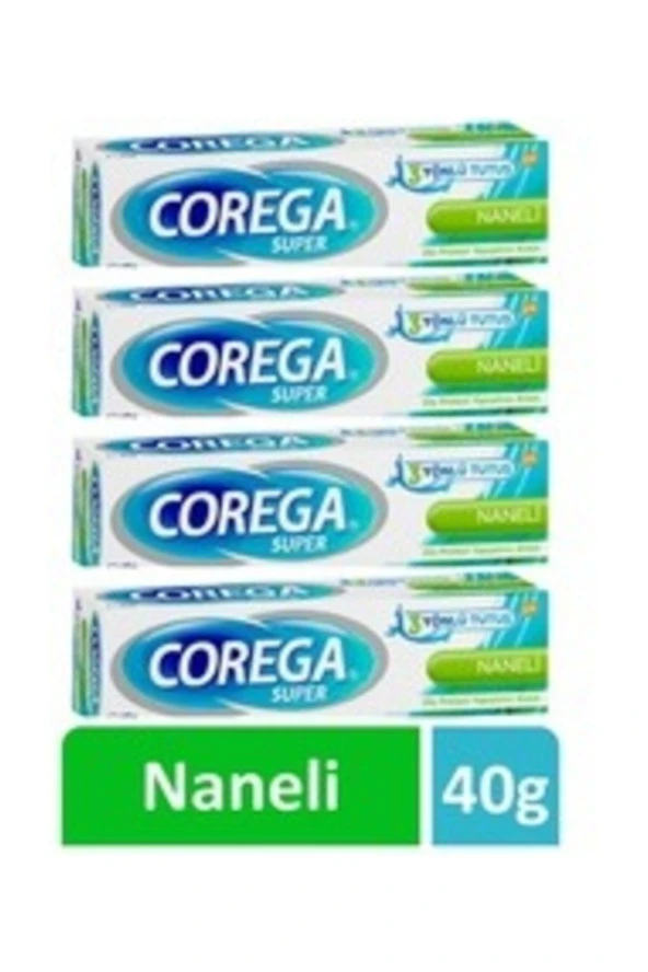 Corega Süper Protez Yapıştırıcı Naneli Krem 40 gr 4 Kutu ürün görseli 1