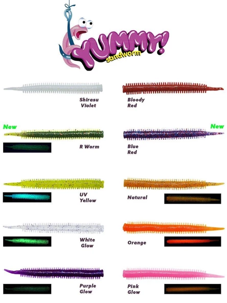 FUJIN Yummy Sandworm 7cm LRF Silikonu ürün görseli 1