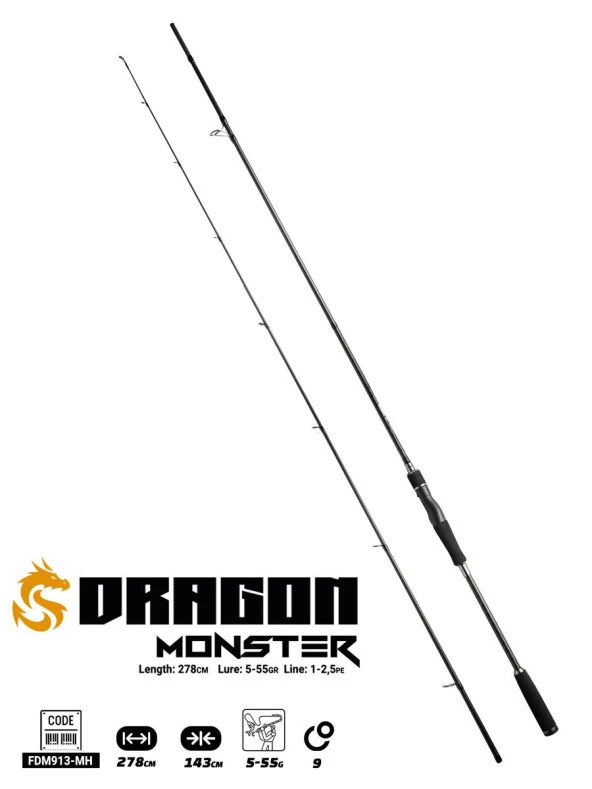 Fujin Dragon Monster 278cm 5-55gr Spin Kamışı ürün görseli 1