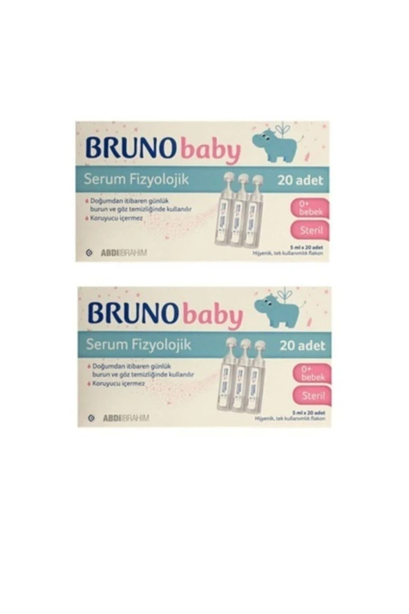 Bruno Baby Serum Fizyolojik 5 ml x 20 Flakon 2 Kutu ürün görseli 1