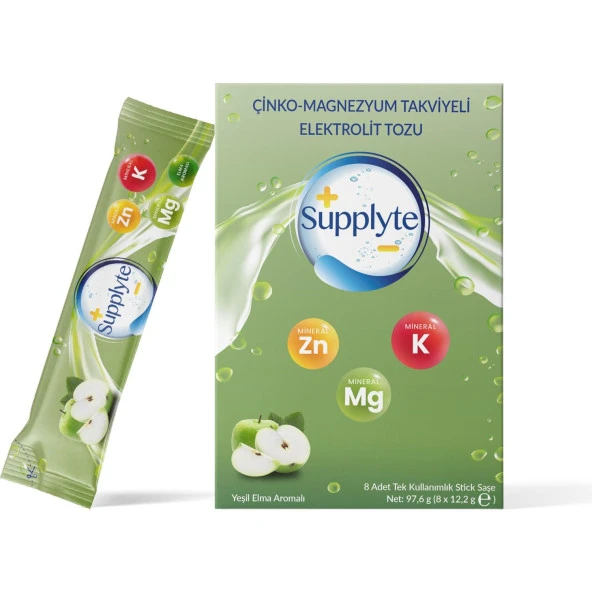 Supplyte Elma Aromalı Elektrolit Tozu 12 gr ürün görseli 1