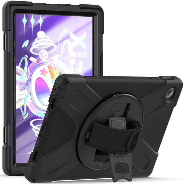 Lenovo Tab M10 Plus TB-125F - TB-128F 3. Jenerasyon Defender Zırhlı Tam koruma Silikon ürün görseli 1