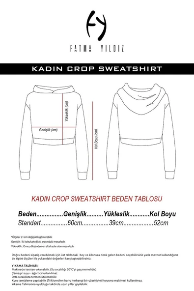 Basic Siyah Kapüşonlu Crop Sweatshirt - Resim 10