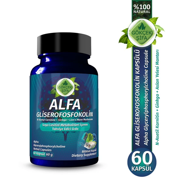 Alfa Gliserofosfokolin Kapsül (ALPHA GLYCERYLPHOSPHORYLCHOLİNE CAPSULE) ürün görseli 1