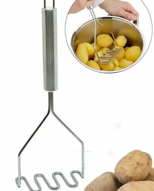 Püre Patates Aparatı - Patates Ezici - Püre Yapma Aparatı Kıvrımlı ürün görseli 1