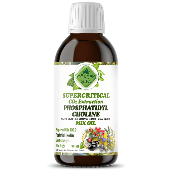 Gökçek Şifa Fosfatidilkolin (Phosphatidylcholine) Süperkritik Co2 Ca Mix Yağı 50 ml ürün görseli 1
