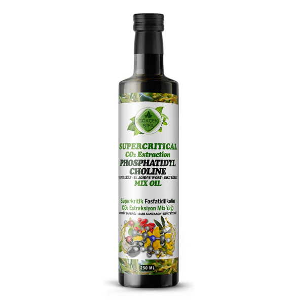 Gökçek Şifa Fosfatidilkolin (Phosphatidylcholine) Süperkritik Co2 Ca Mix Yağı 250 ml. ürün görseli 1