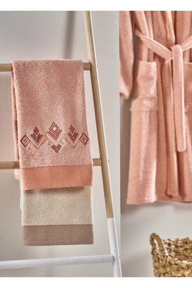 Taç Pure Cotton Aile Seti Craft Mercan - Resim 2