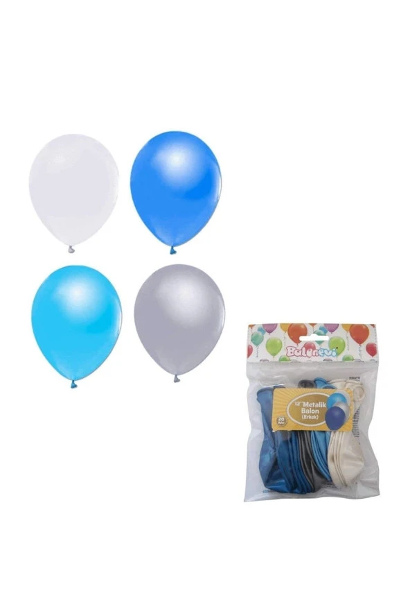 Nedi Pm-12140 Balon Metalik Erkek Asorti 20 Li ürün görseli 1