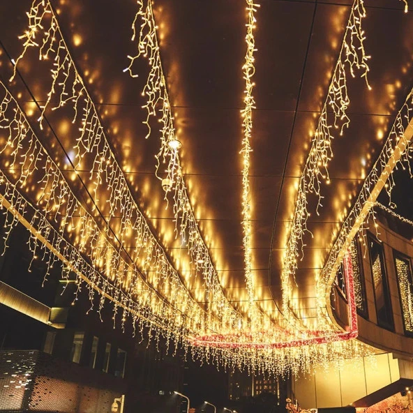 4 METRE 18 DALLI SAÇAK PERDE LED IŞIK 18 DALLI SAÇAK LED IŞIK GÜN IŞIĞI SALKIM LED IŞIK EKLEMELİ ürün görseli 1