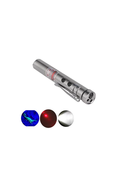 Black Watton Watton Wt-170 Cep Feneri + Ultraviyole + Lazer 3 Farklı Işık ürün görseli 1
