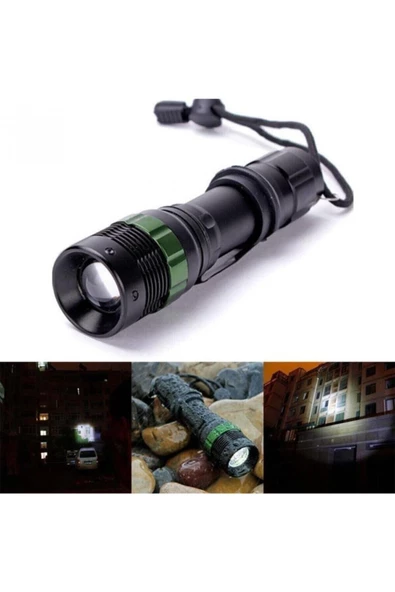 Watton Wt-012 Zoomlu Oto Pc Şarjlı El Feneri ürün görseli 1