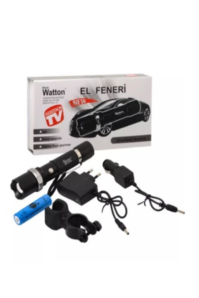 Watton Şarjlı El Feneri Wt-038 - Resim 4