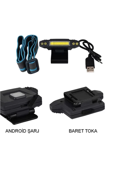 Watton Şarjlı Baret Lambası Watton Wt-606 - Resim 3