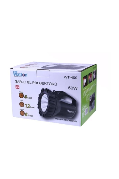 Watton Wt-400 Şarjlı 50 W Projektör - Resim 3