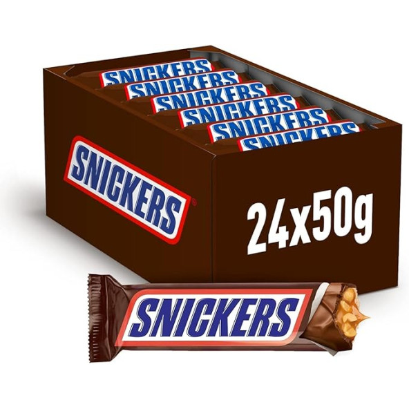Snickers Yer Fıstıklı Çikolata 50 G (1 kutu - 24 Adet) ürün görseli 1