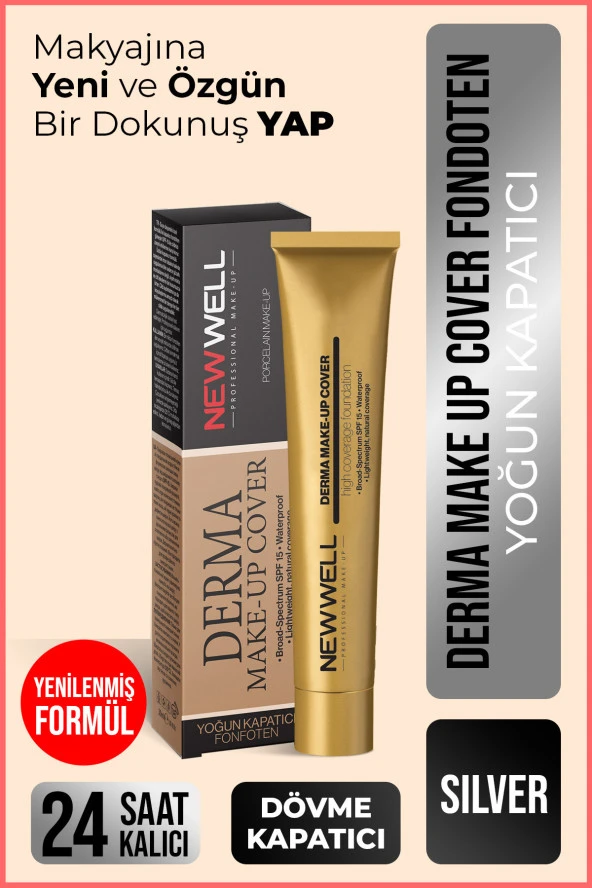 New Well Derma Makeup Cover Yoğun Kapatıcı Fondöten 03 ürün görseli 1