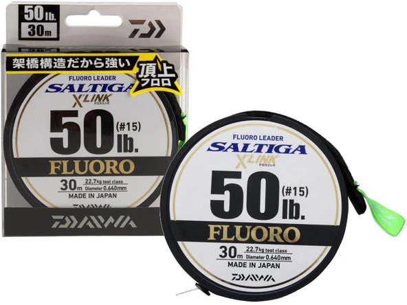 Daiwa Saltiga X Link 30m Fluorocarbon Misina ürün görseli 1