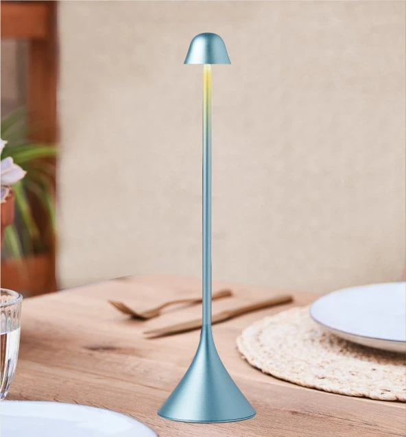 Lexon Steli Bell Led Masa Lambası Açık Mavi - Resim 2