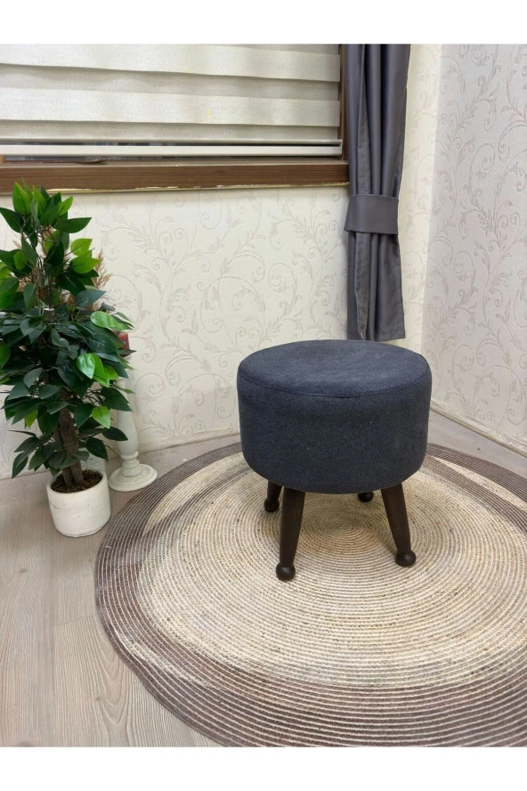 Asedia Miskin Ceviz Sofa Antsait Ahşap Ayak Uzatma Pufu Makyaj Koltuğu Bench Tabure ürün görseli 1