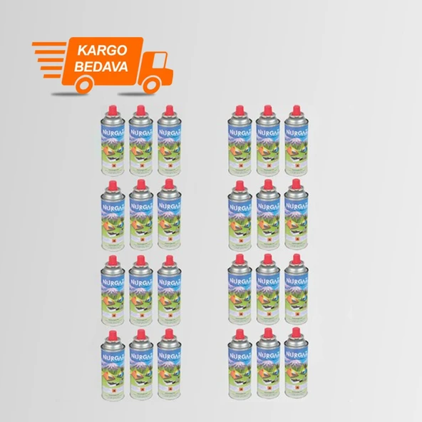 Nurgaz 24'lü Set 220 gr. Valfli Kartuş Gaz ürün görseli 1