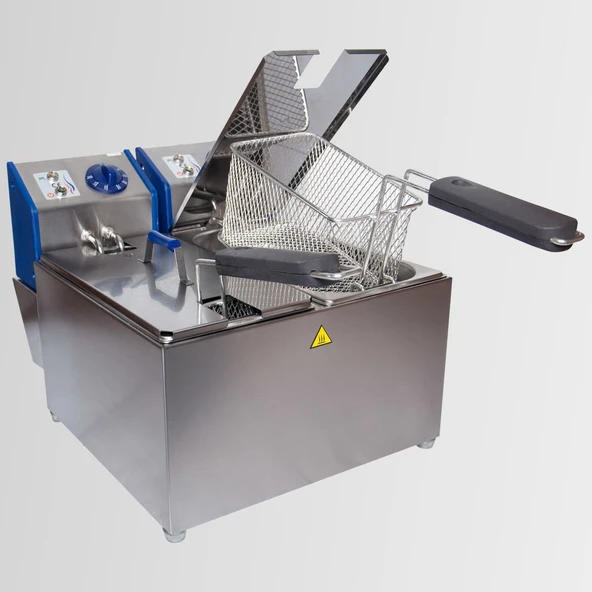 Elektrikli 2X2500 WATT 3+3 Litre 1/3' Çift Gastronom Küvetli Fritöz ürün görseli 1