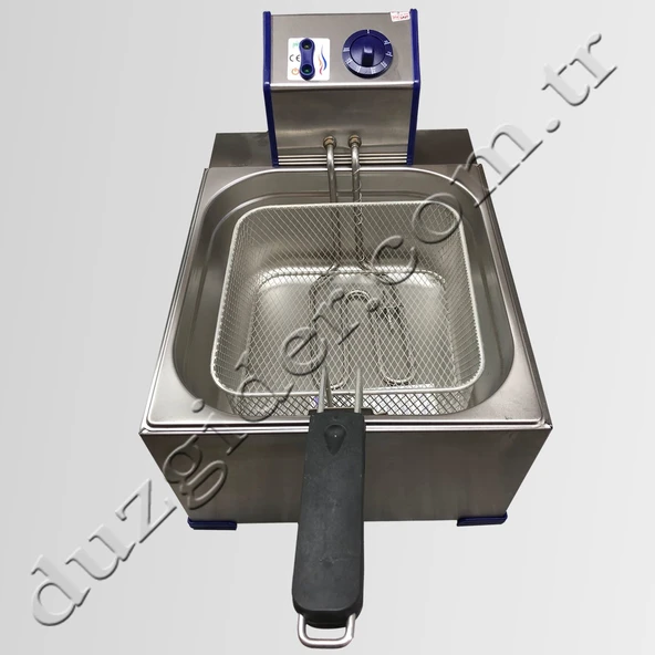 Elektrikli 2500 WATT 8 Litre 2/3' Tek Gastronom Küvetli Fritöz ürün görseli 1