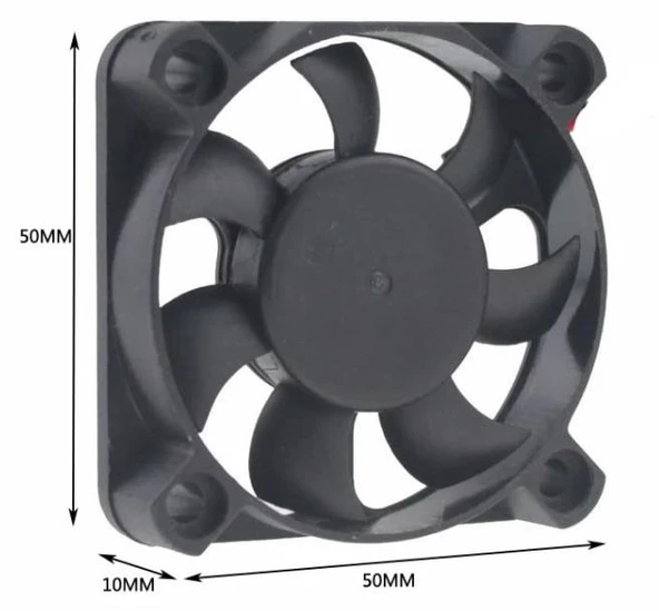50x50x10 Kare Fan (12v) ürün görseli 1