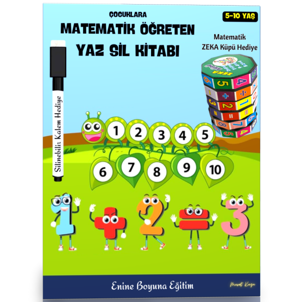 Çocuklara Matematik Öğreten YAZ-SİL Kitap Seti ürün görseli 1