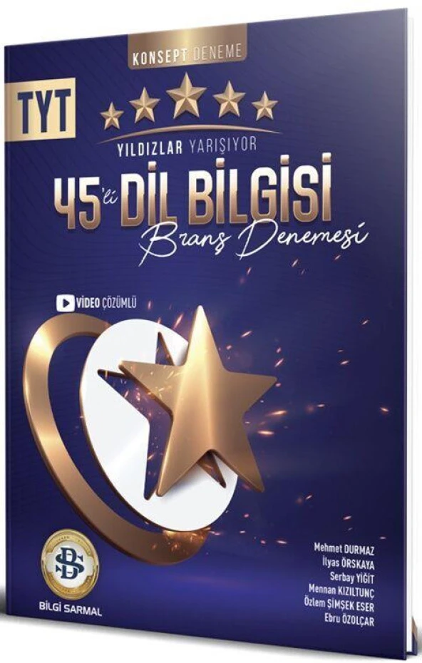 TYT Dil Bilgisi Yıldızlar Yarışıyor 45 li Branş Denemesi Bilgi Sarmal ürün görseli 1