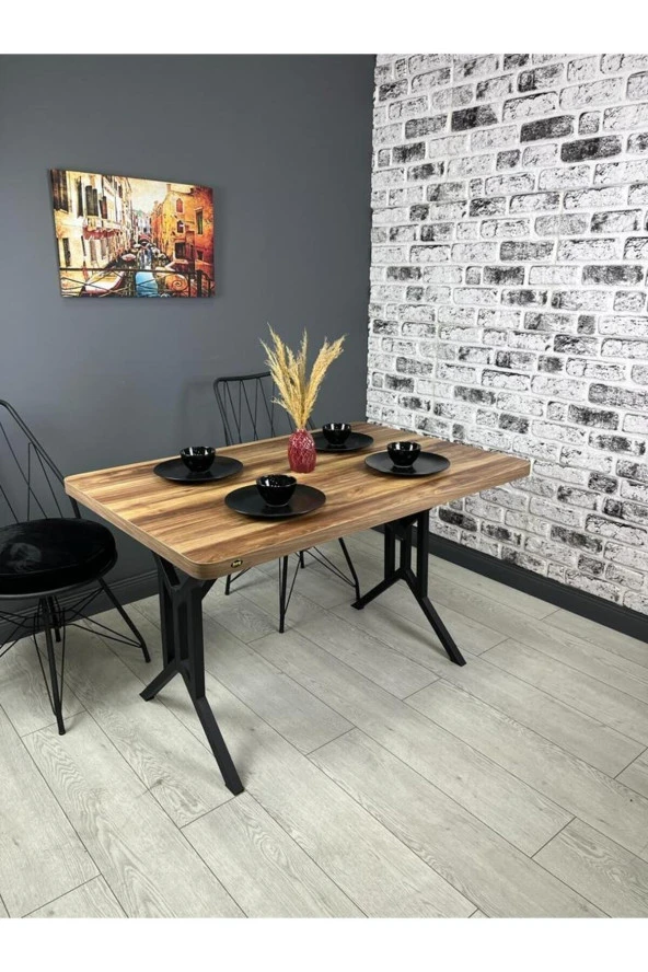 Hey Modüler Mobilya Sultan Kemençe Mutfak Yemek Masası Balkon Masası 120 Cm ürün görseli 1
