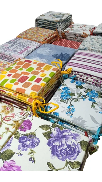 Mandaş Tekstil Sandalye Minderi, Bağcıklı Sandalye Minderi (37x37) ürün görseli 1