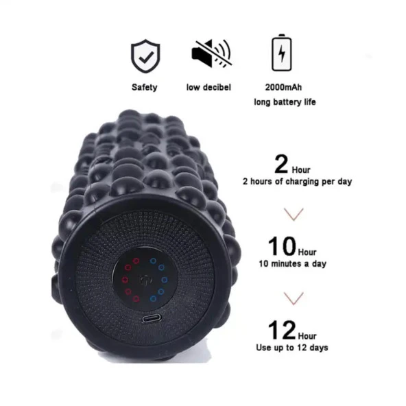 Titreşimli Foam Roller Masaj Cihazı - Resim 4