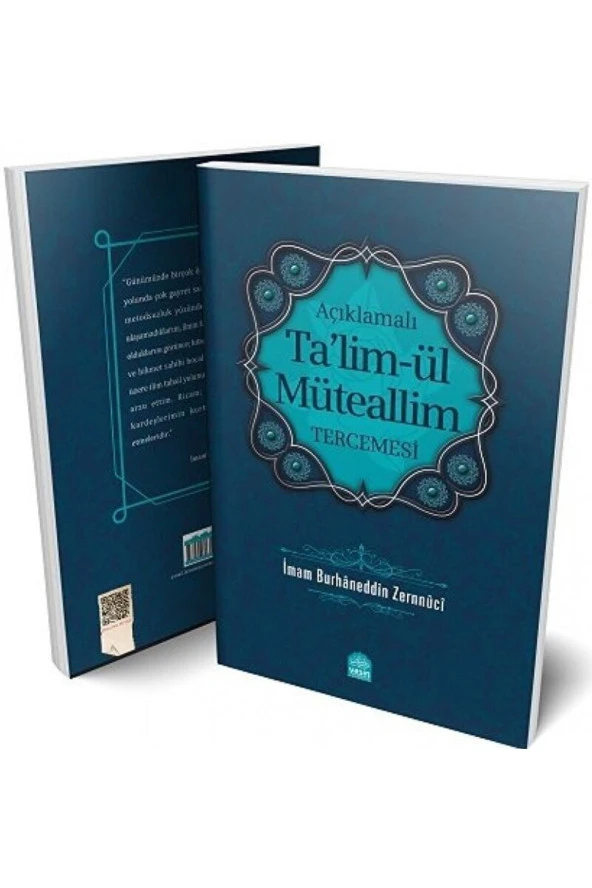 Talimül Müteallim Tercemesi / Imam Burhaneddin Ez-zernuci / / 9789944356671 ürün görseli 1