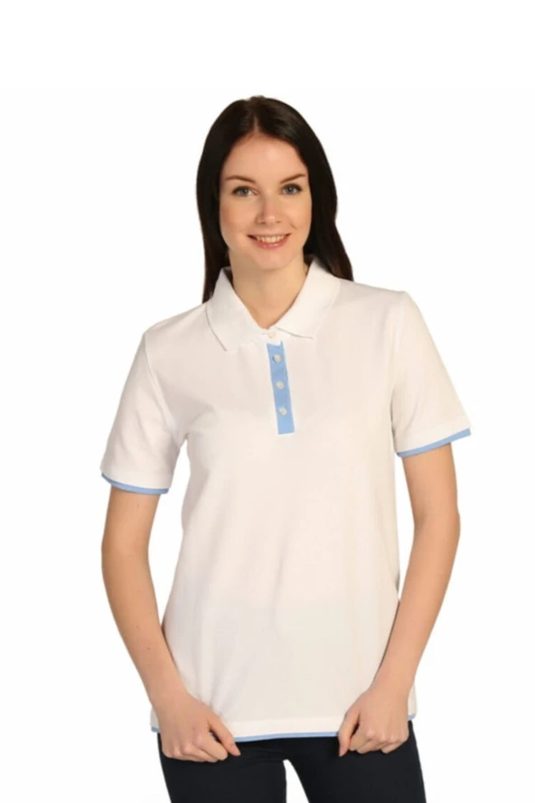 Polo Yaka Bayan Pike Pamuk T-shirt ürün görseli 1