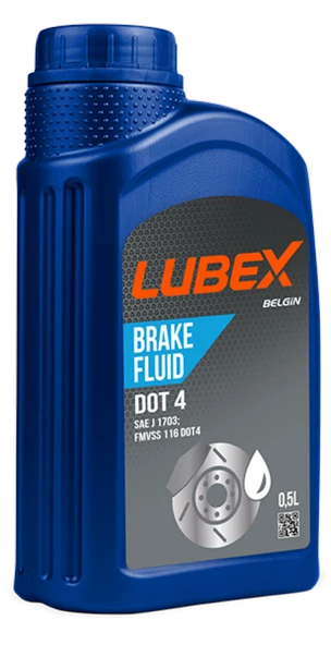 LUBEX BRAKE FLUID DOT4 0,5 LT ürün görseli 1