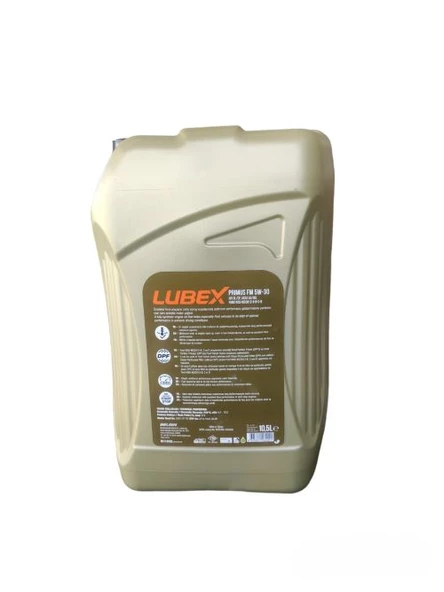LUBEX PRIMUS FM 5W-30 BDN 10,5 LT ürün görseli 1