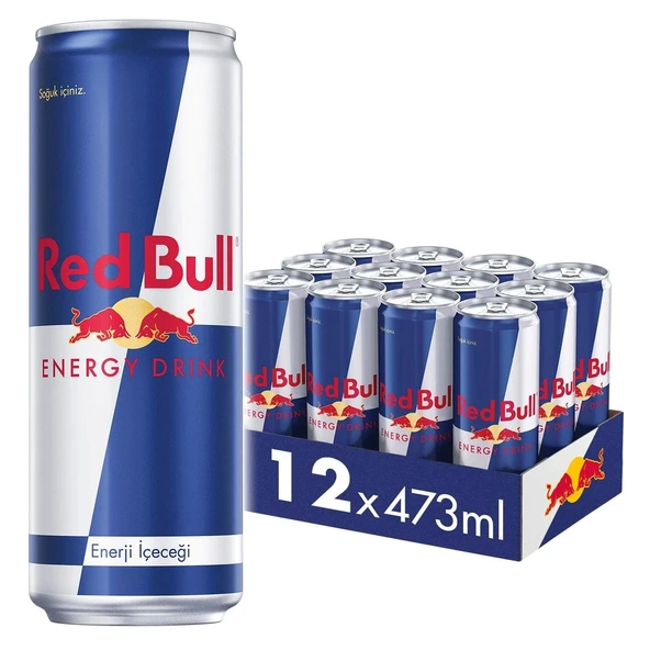Red Bull Enerji İçeceği 473 ml 12 li ürün görseli 1