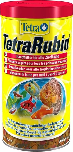 Tetra Rubin Flakes 1000 ml Skt : 07/2028 Orjinal Anadolu Pet Ürünüdür ürün görseli 1