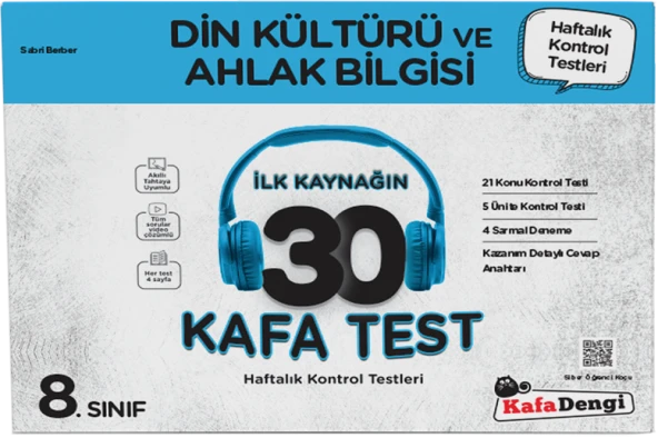 Kafa Dengi 8. Sınıf Din Kültürü ve Ahlak Bilgisi 30 Kafa Test ürün görseli 1