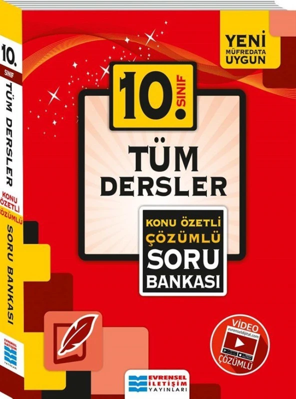 10. Sınıf Tüm Dersler Konu Özetli Çözümlü Soru Bankası Evrensel İletişim Yayınları ürün görseli 1