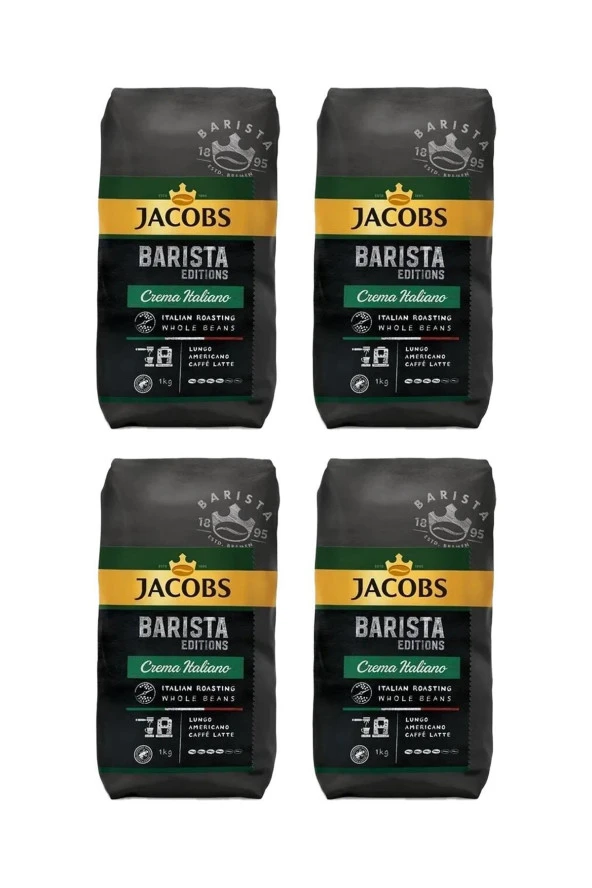 Barista Editions Çekirdek Kahve Crema Italiano 1kg X 4 Paket ürün görseli 1
