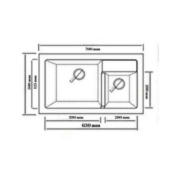 REAL P016 KAPADOKYA GRANİT EVYE BEYAZ - Resim 2