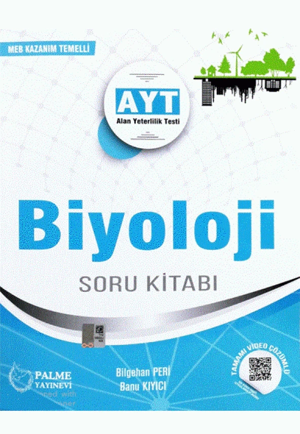 AYT Biyoloji Tamamı Video Çözümlü Soru Kitabı Palme Yayınevi ürün görseli 1