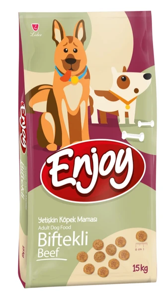 Enjoy Biftekli Yetişkin Köpek Maması 15 kg ürün görseli 1