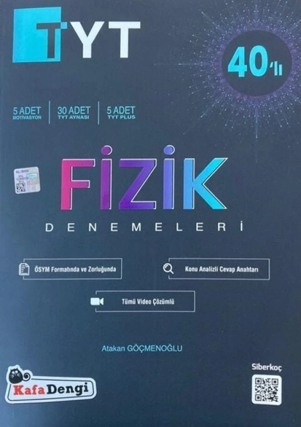 Kafa Dengi Yayınları TYT Fizik 40 lı Branş Denemesi ürün görseli 1